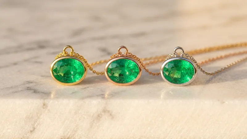 Pendentif émeraude : quelle couleur d'or choisir ?