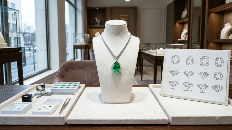Pendentif émeraude entourage diamants : guide d'achat