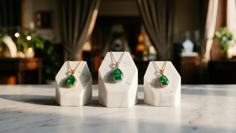 Pendentif émeraude or blanc : guide pour bien choisir