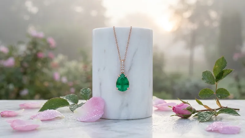 Pendentif émeraude or rose : guide pour bien choisir